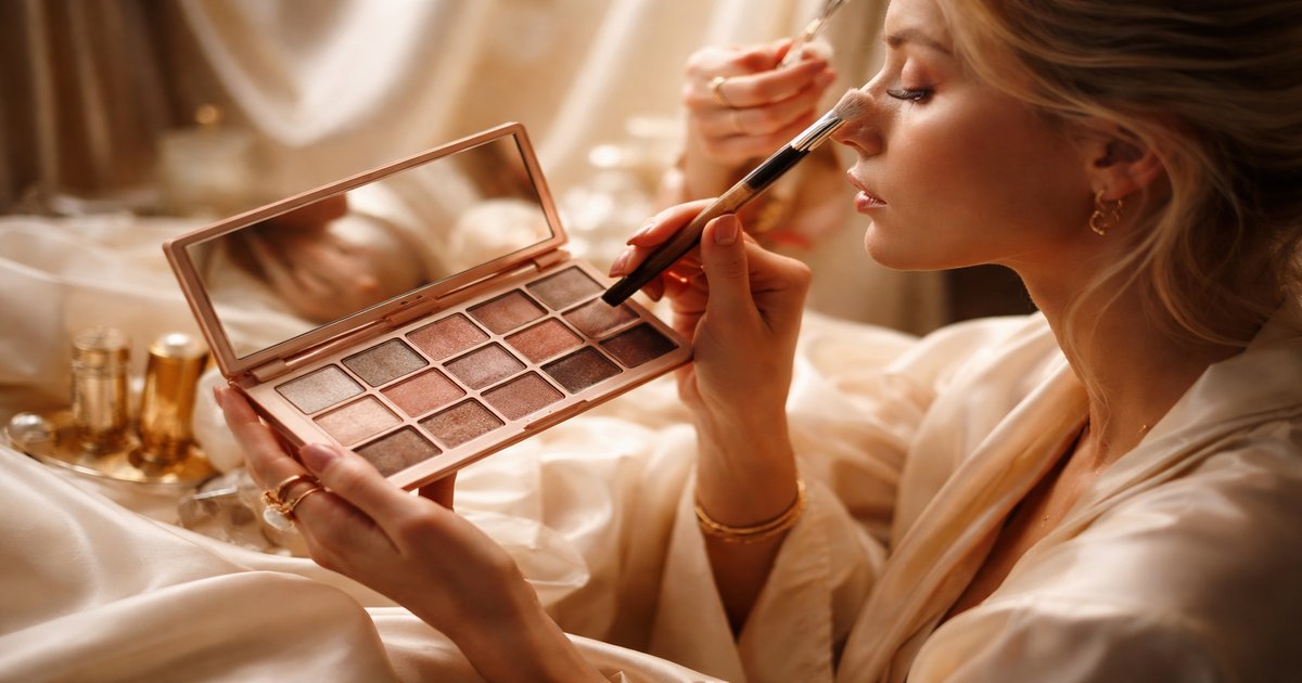 too faced eyeshadow in use