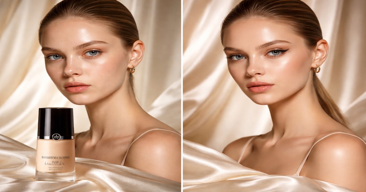 armani beauty foundation in use