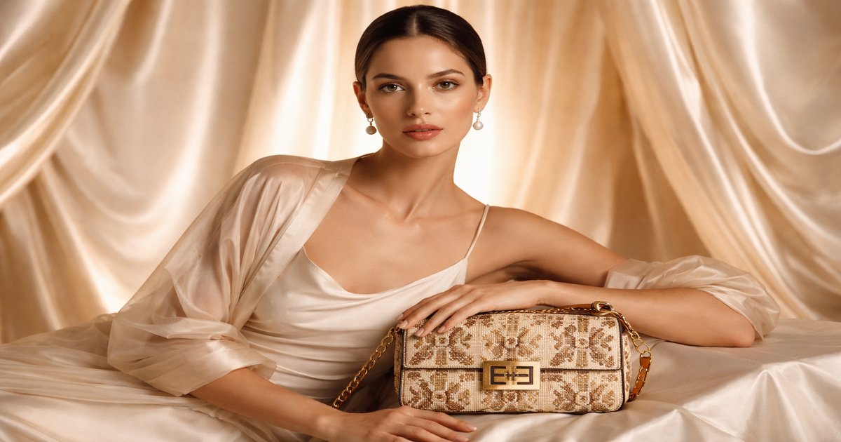 fendi needlepoint bag in use